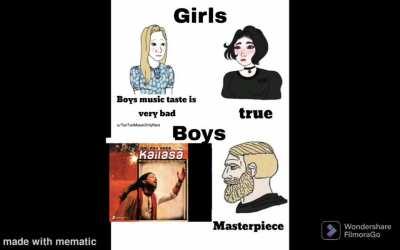 I guess girls taste in music is weird