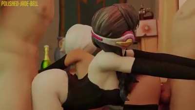 Me and my duo after starting 2v2, we didn't expert to find a better team than us...so we bend over.