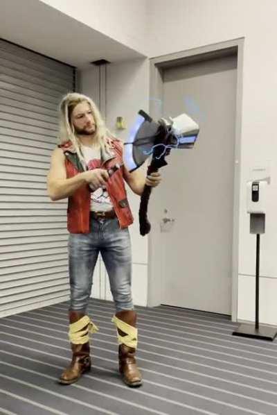 My Thor Love and Thunder Cosplay is almost as cool as the bottle opener I built into Stormbreaker.