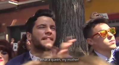 Your typical Sourthern Spanish men when their favourite wood statue is being paraded during Holy Week.