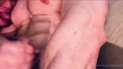 Bro Breastfeeds Me While He Jacks His Cock