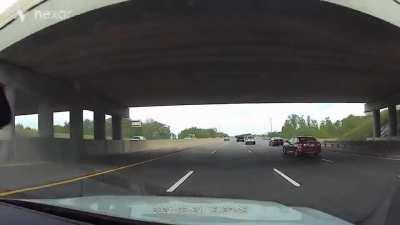 Why merge into the right lane when you can merge into the middle lane? Good luck everybody!