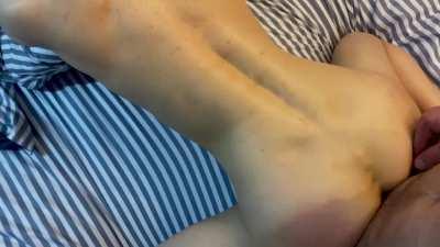 I love jerking off inside her pussy