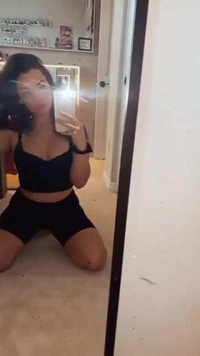 Checking Herself Out