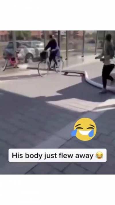 The way he fell