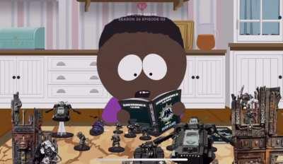 I posted a 40k inspired South Park meme a few days ago now this happens😭😭😭