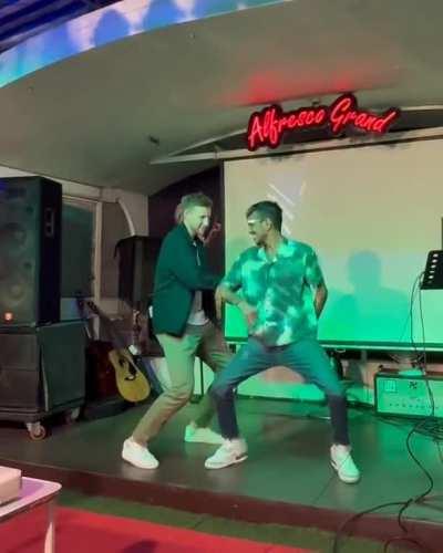 Joe Root and Yuzvendra Chahal grooves on ‘Bharose Tere Pyaar Te’