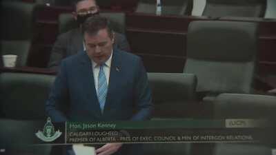 Notley referring to Kenney as Donal Trump over a testing comment