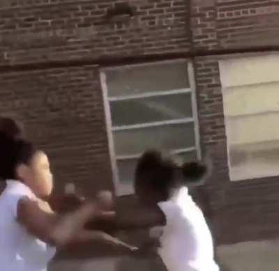 Another girl fight with no hair pulling