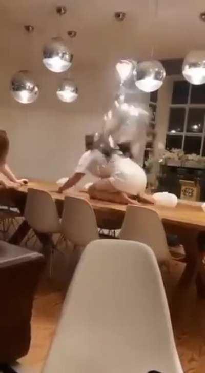 Dancing on the table