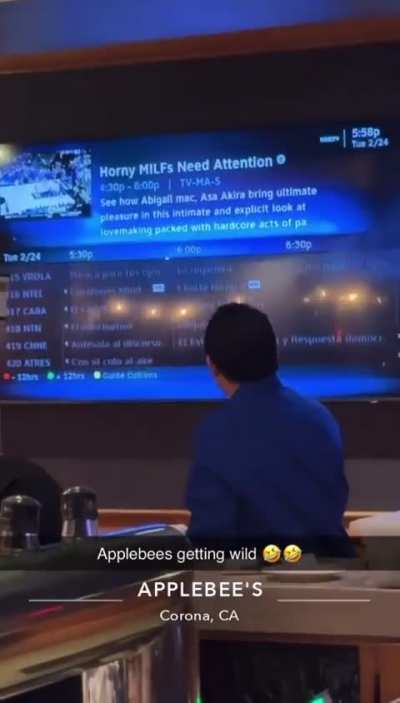 Meanwhile at Applebee's