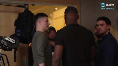 Jon Jones ducks interview with Adam Catterall (co-host of Tom Aspinall's Fight Lab)