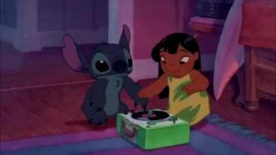 Stitch really be feeling it
