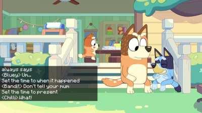 Bluey but with minecraft chat the sequel