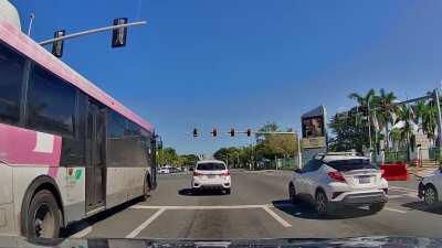 When you don't pay attention to the stoplight