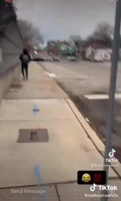 Bonked his ass with the bb gun🤣