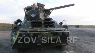 RU POV: Burnt armored group of the Armed Forces of Ukraine: The result of a Ukrainian counterattack of the AFU on the southern front, allegedly in the pravdine direction.