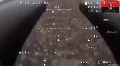 Footage of Ukrainian FPV pilots of the 30th Mechanised Brigade hunting Russian UAVs using drones with shotguns attached to them.