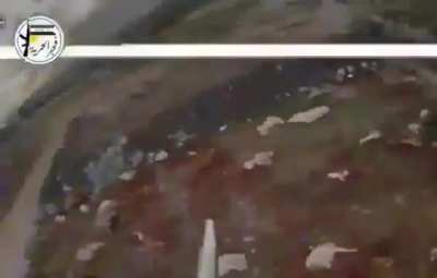 SNA FPV following/attacking a Syrian soldier. 