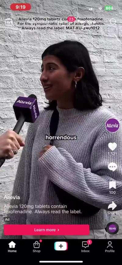 So I’m randomly scrolling through TikTok, and this ad pops up…