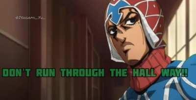 Don't run through the hallways kids