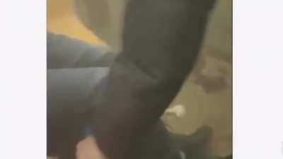 Video from inside a train in Brooklyn, NYC after a shooter unleashed a smoke canister and opened fire injuring at least 16 people. Suspect is yet to be apprehended.