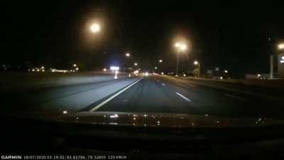 So I almost died on the Gardiner last night.