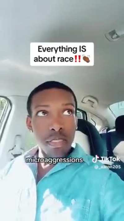 Deranged guy is compulsively obsessed with race