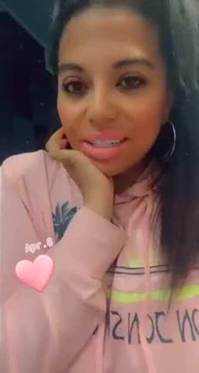 Even she's surprised.