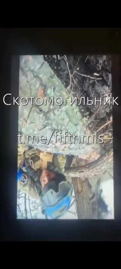 RU POV: Headcam footage of an American Mercenary fighting for the UAF hit by mortar shrapnel 