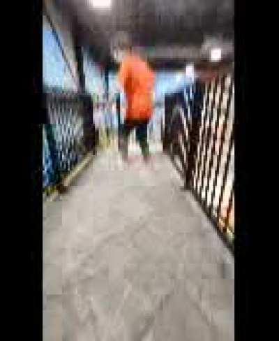 Homies at the trampoline park