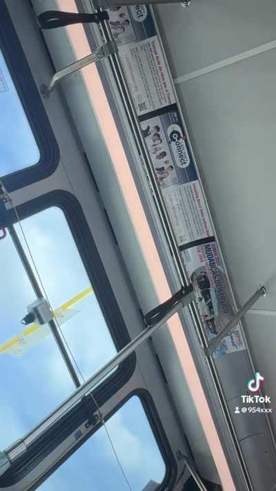 Man threatens woman on bus 