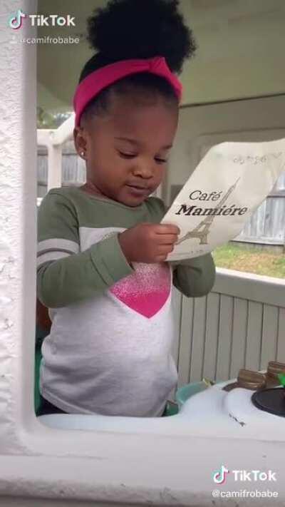 She’s lagging, just give her a second to load