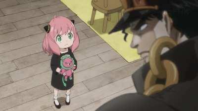 Anya gets adopted by Jotaro...