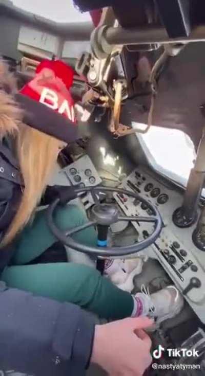 Ukrainians are uploading videos on TikTok about how to drive abandoned or captured Russian military vehicles.