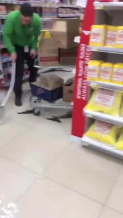 Real Life Death Stranding event in a grocery store.