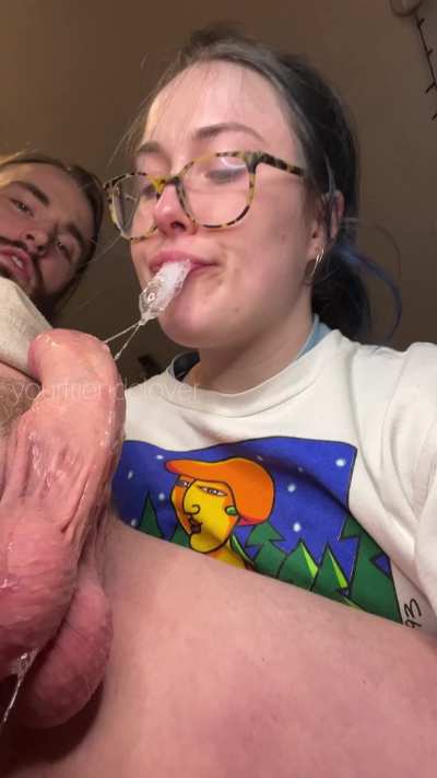 A constant waterfall of spit