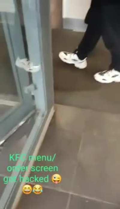 WCGW If the KFC's menu was hacked.
