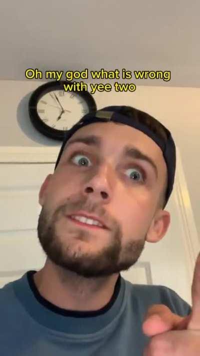 Scripted rubbish dialogue punctuated by weird faces. Hilarious.