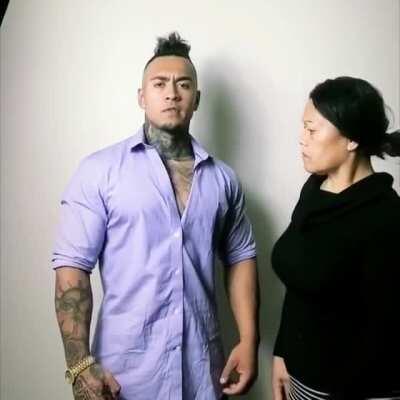 There was an attempt to look gangsta