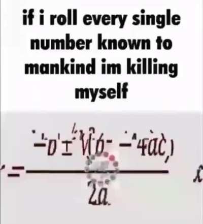 PLOT TWIST: i did not roll 