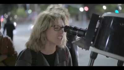 Setting up a telescope and sharing the moon with random people on the street