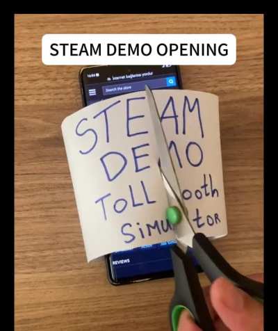 Steam page opening ceremony for my game