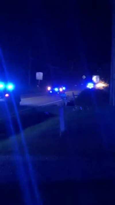 So I live in an area in Virginia where not much happens. I heard that there was a high speed police chase going on in the nearby area. I then stepped outside and the chase passed right by me.
