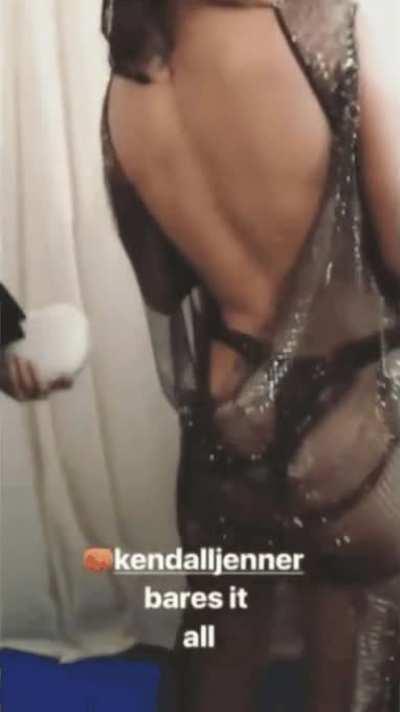 Kendall Jenner at Met Gala, 2017.