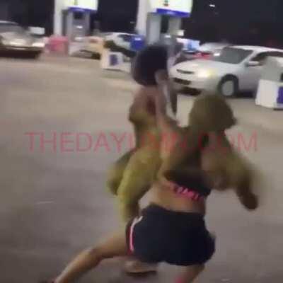 Woman gets stabbed during a brawl