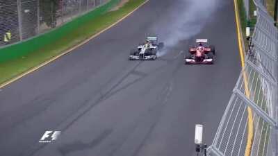 Alonso vs Hamilton (2013 Australian GP)