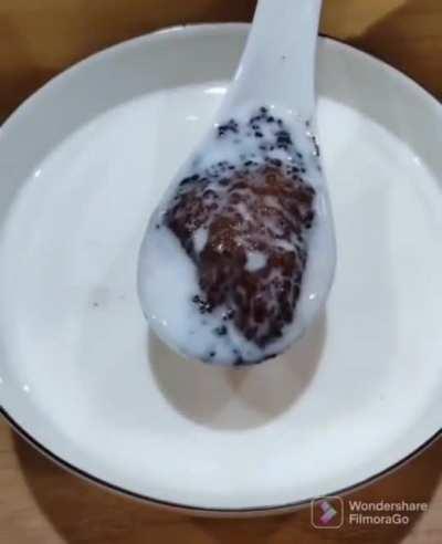 Cocoa powder being hydrophobic