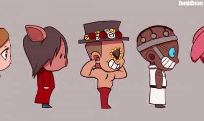 DBD Character Strolling and looking cute! <3