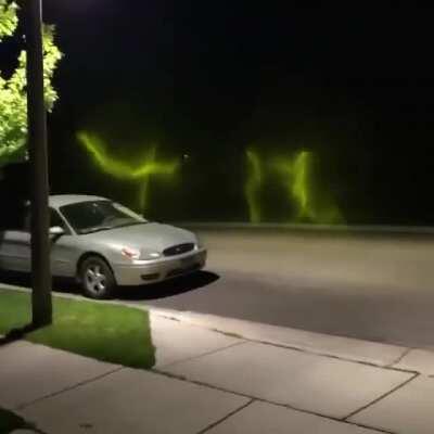 Low hanging northern lights